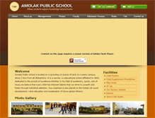 Tablet Screenshot of amolakpublicschool.com